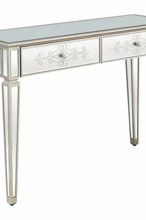 Antiqued Etch Console Table By Homeroots Super Sale