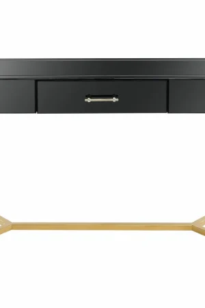Black and Gold Console Table By Homeroots Affordable