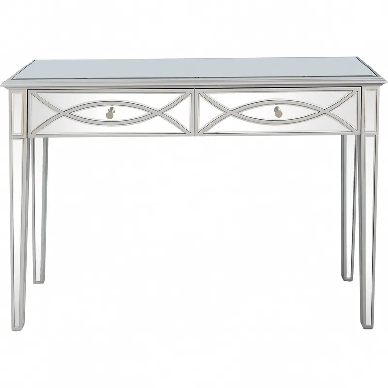 Reduced Price Silver Glass Mirror Console Table By Homeroots