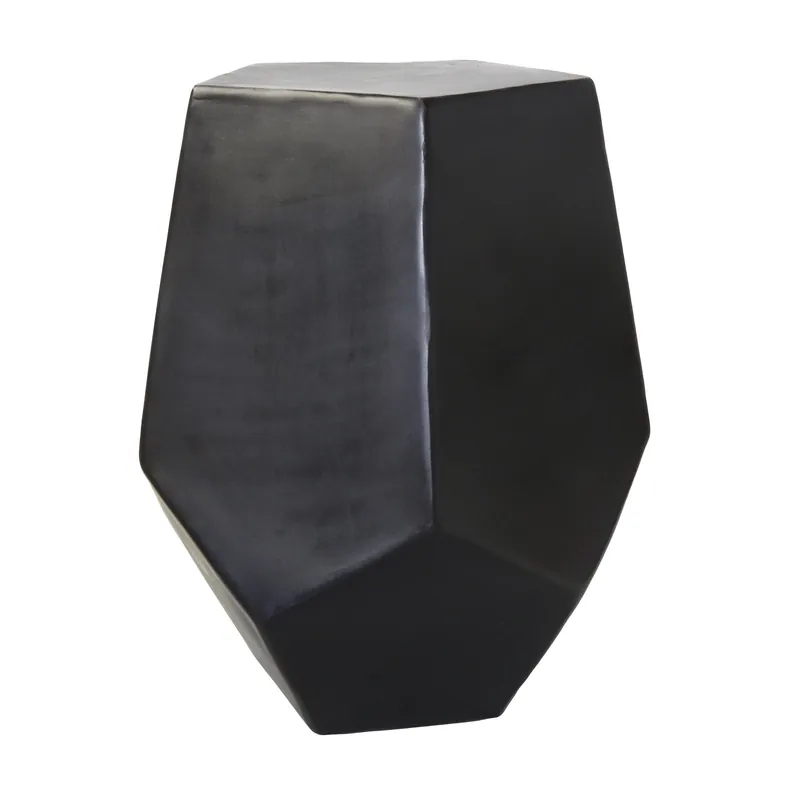 Cast Aluminum Hexagonal Drum Table By Homeroots Limited Edition