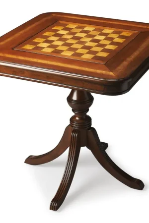 Antique Cherry Brown Game Table By Homeroots Bulk Order