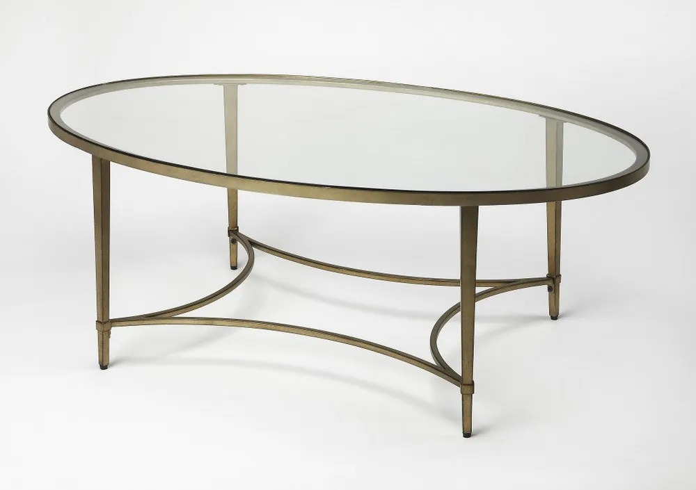 Latest Golden Oval Coffee Table By Homeroots