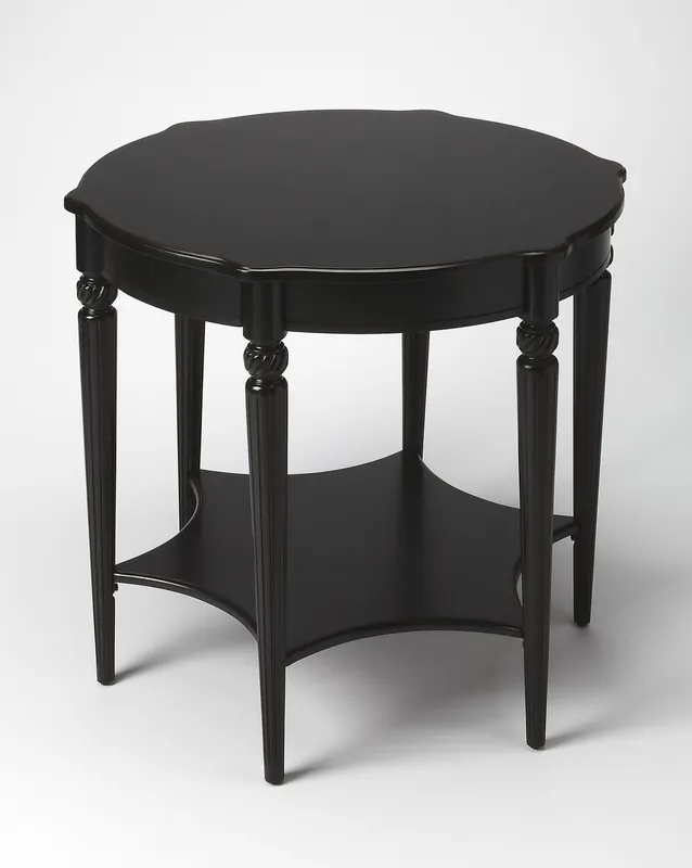 Express Delivery Black Licorice Accent Table By Homeroots