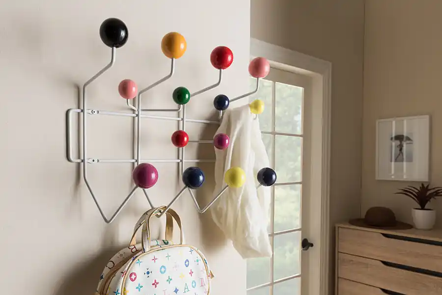 Super Sale Baxton Studio Penny Mid-Century Modern Multi-Colored Coat Hanger - Multi-Colored