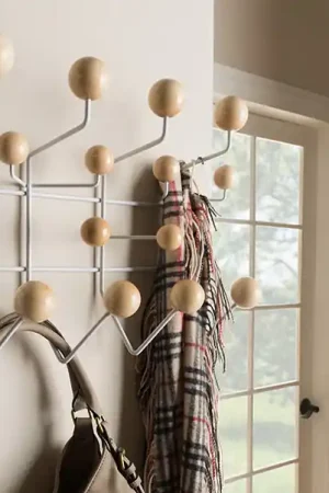 Baxton Studio Penny Mid-Century Modern Light Brown Coat Hanger - Light Brown Best Seller