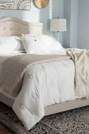 Best Choice Baxton Studio Emerson Modern and Contemporary Light Beige Fabric Upholstered King Size Bed - Light Beige