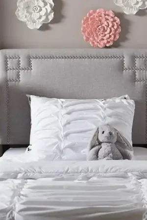 Baxton Studio Geneva Modern and Contemporary Grayish Beige Fabric Upholstered Twin Size Headboard - Greyish Beige Exclusive