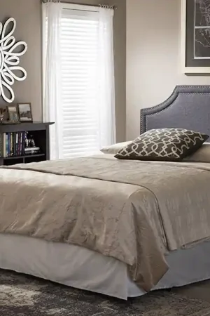 Baxton Studio Avignon Modern and Contemporary Dark Grey Fabric Upholstered King Size Headboard - Dark Grey Price Cut
