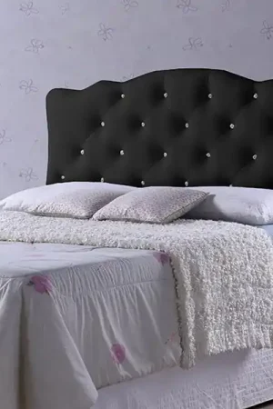 Baxton Studio Rita Modern and Contemporary Queen Size Black Faux Leath Discount