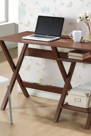 Baxton Studio Crossroads Writing Desk - Brown Grab Now