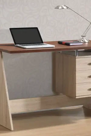 Baxton Studio Parallax Writing Desk - Natural , Dark Brown Top Rated