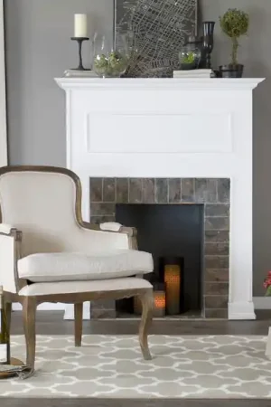 Baxton Studio Napoleon Traditional French Accent Chair-Ash - White Don’t Miss Out