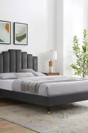 Elise King Performance Velvet Platform Bed By Modway - MOD-6875 Trending