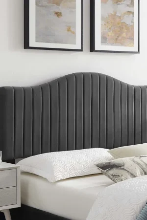 Markdown Brielle Channel Tufted Performance Velvet King/California King Headboa