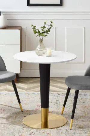 Zinque 28" Dining Table By Modway - EEI-5116 - Gold White Trending