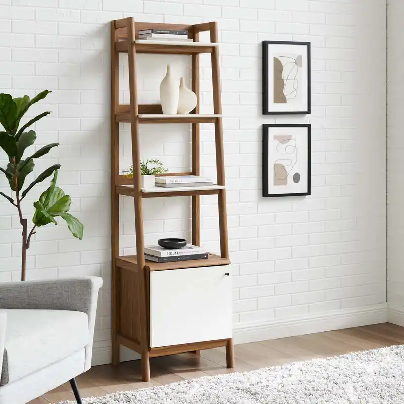 Last Chance Bixby 21" Bookshelf By Modway - EEI-4655 - Walnut White