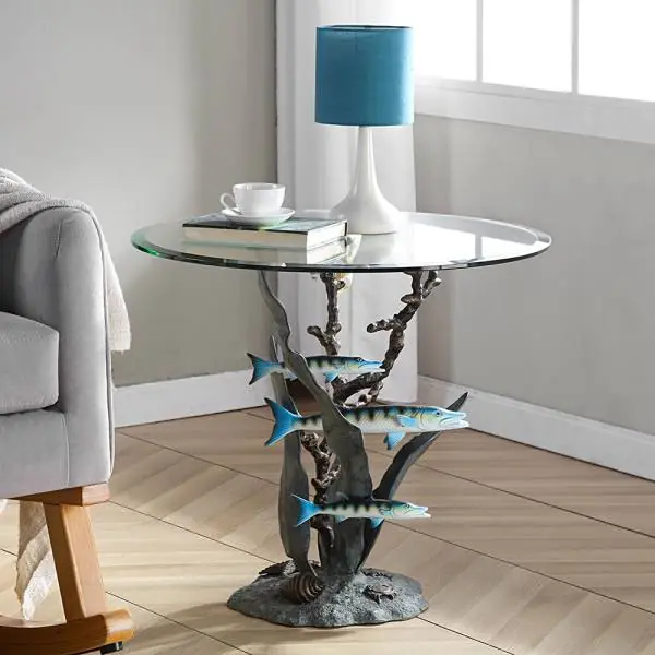 Barracuda End Table By SPI Home - 22.5in Height Brand New