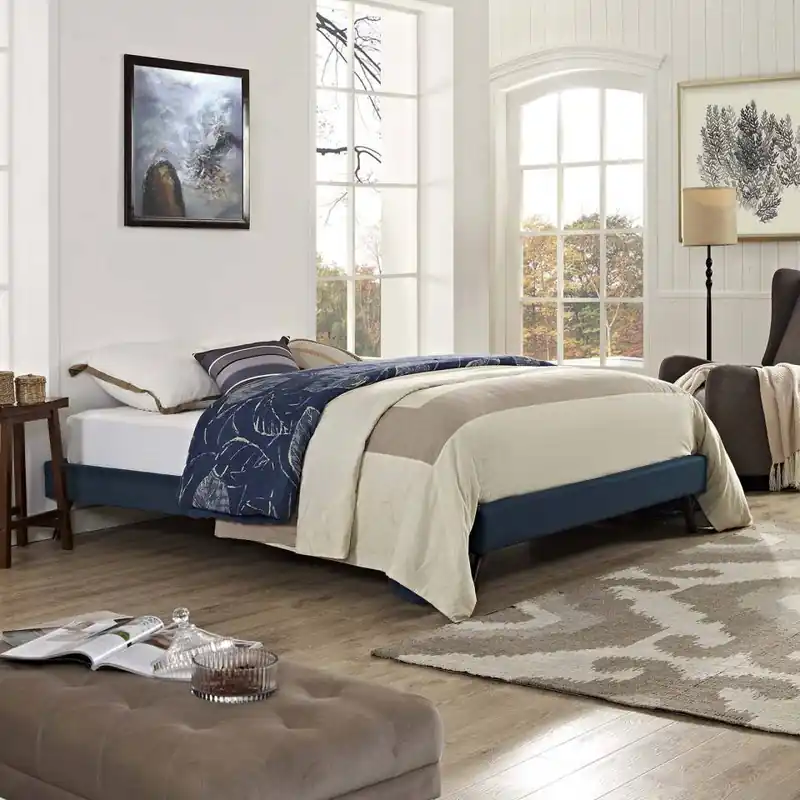 Modway Loryn Full Fabric Bed Frame with Round Splayed Legs - MOD-5889 Premium