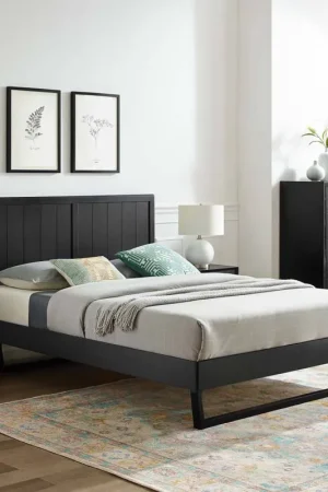 Wholesale Modway Alana Full Wood Platform Bed With Angular Frame - MOD-6616