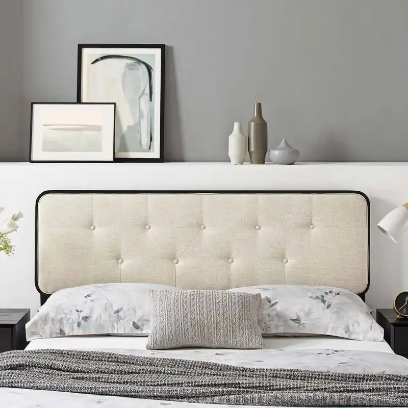 Special Discount Modway Collins Tufted Full Fabric and Wood Headboard - MOD-6233