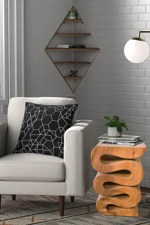 Zigzag Table in Teakwood Authentic