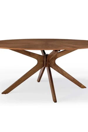 Brand New Modway Crossroads 71" Oval Wood Dining Table - EEI-3849 - Walnut