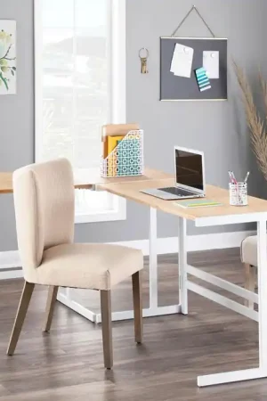 No Minimum Order LumiSource Roman Office Desk - L Shaped Set