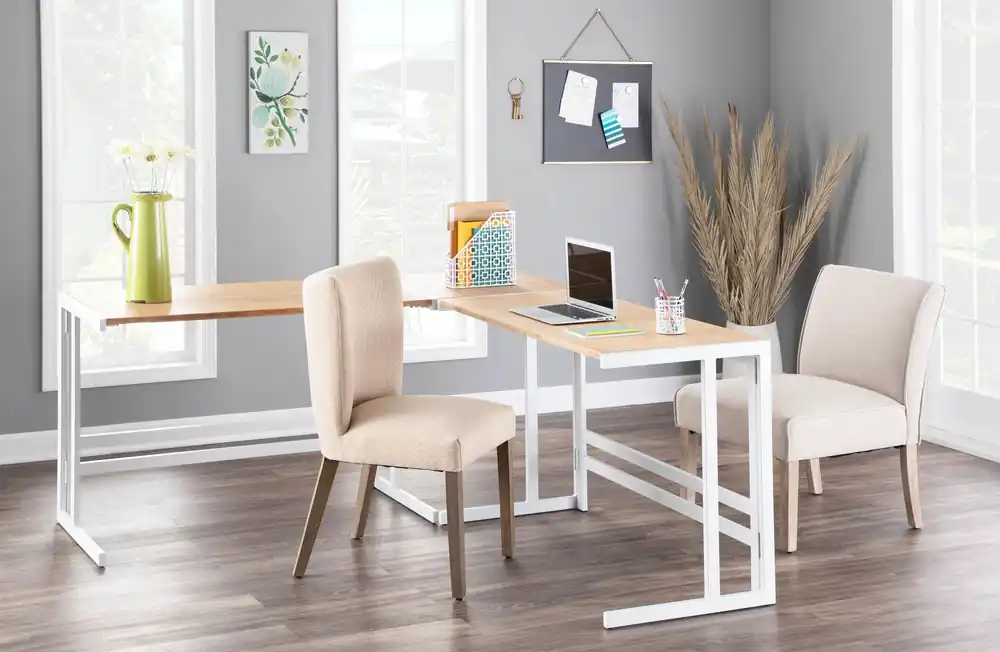 No Minimum Order LumiSource Roman Office Desk - L Shaped Set