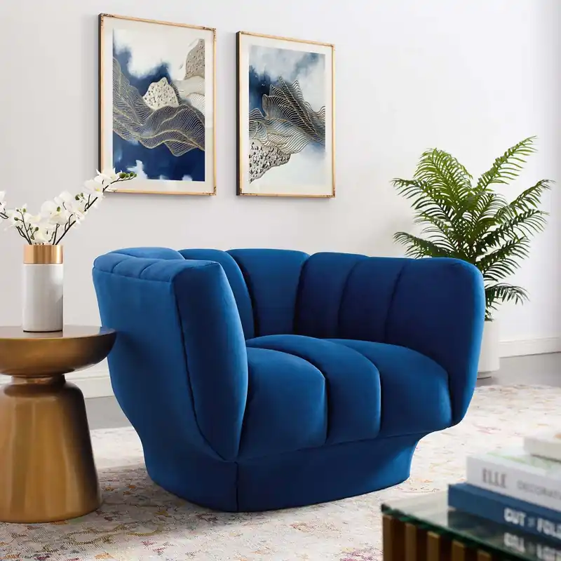 Buy Online Modway Entertain Vertical Channel Tufted Performance Velvet Armchair -