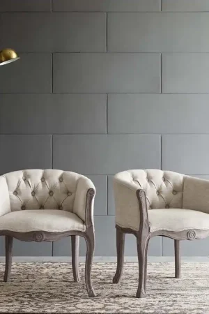 Big Sale Modway Crown Vintage French Upholstered Fabric Dining Armchair Set of