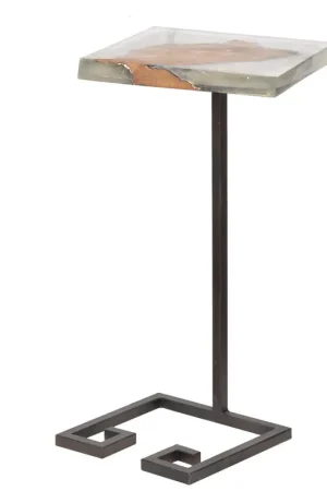 Today Only A&B Home Creative Teak Wood Side Table