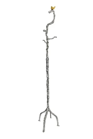 Editor’s Pick A&B Home Coat Hanger Tree with Gold Bird
