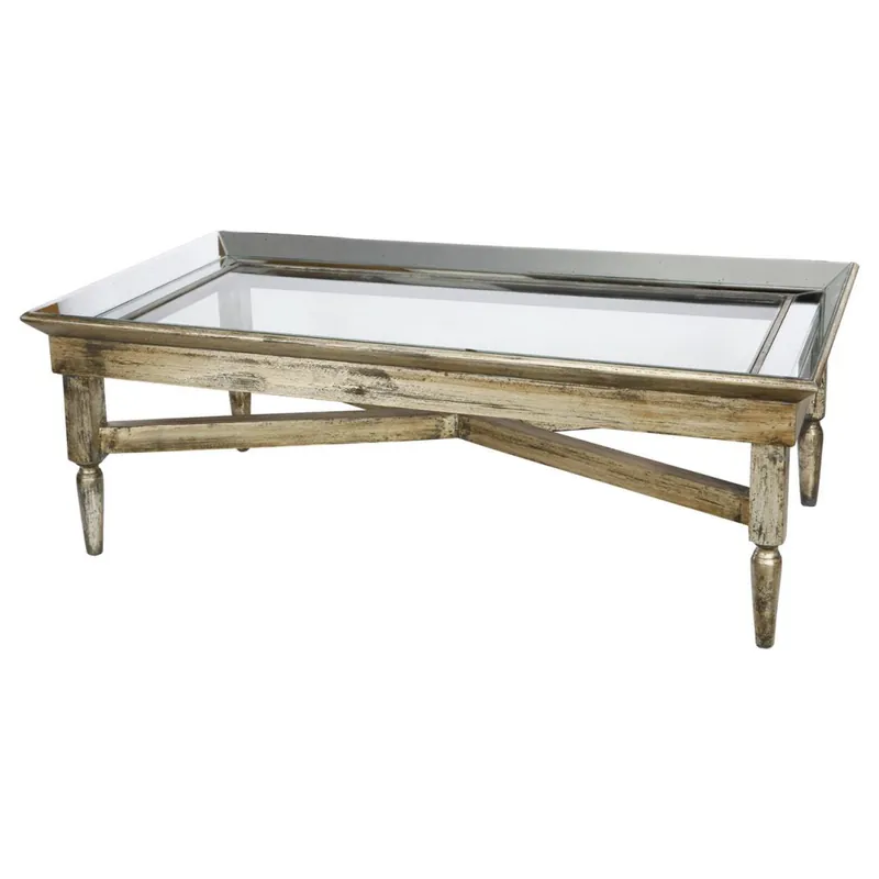 A&B Home Jordan Mirrored Coffee Table One Day Deal