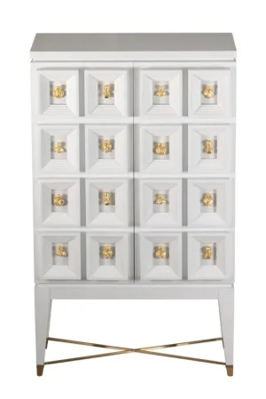 A&B Home Cream and White Traditional Wine Cabinet Cheap