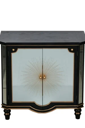 A&B Home Cabinet With Mirrored Panels Instant Buy