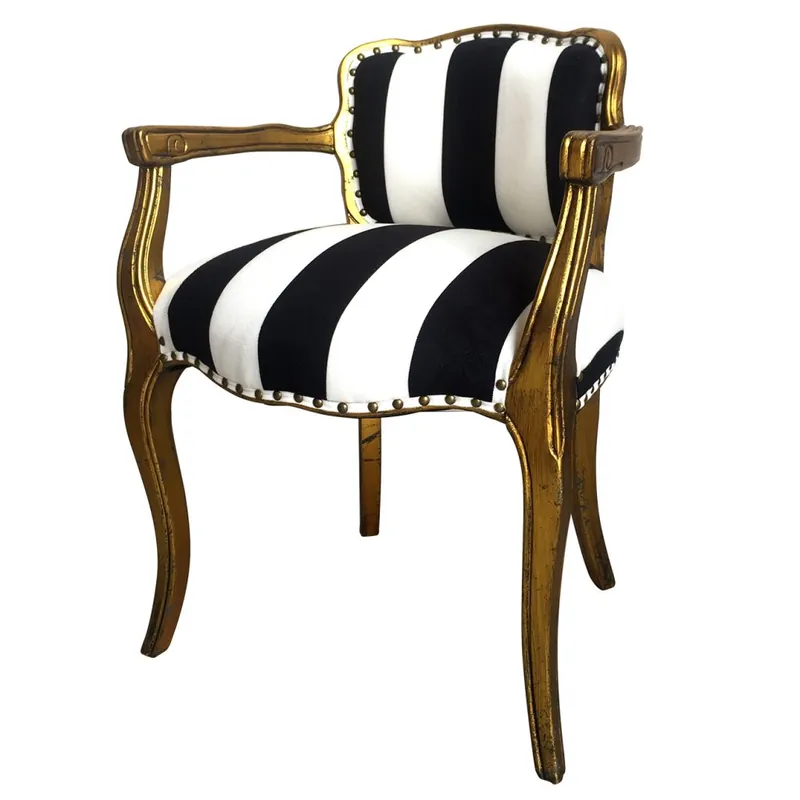 Brand New A&B Home Glamorous Gold Finish Arm Chair