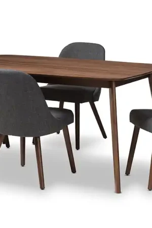 Baxton Studio Cody Mid-Century Modern Dark Grey Fabric Upholstered Wal Secure Checkout