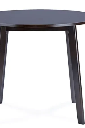 Baxton Studio Debbie Mid-Century Dark Brown Wood Round Dining Table - Dark Brown In Demand