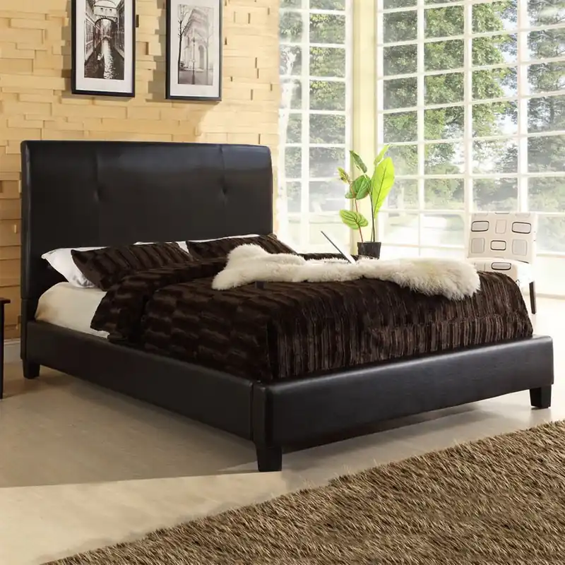 Baxton Studio Cambridge Dark Brown Queen Sized Bed - Dark Brown In Demand