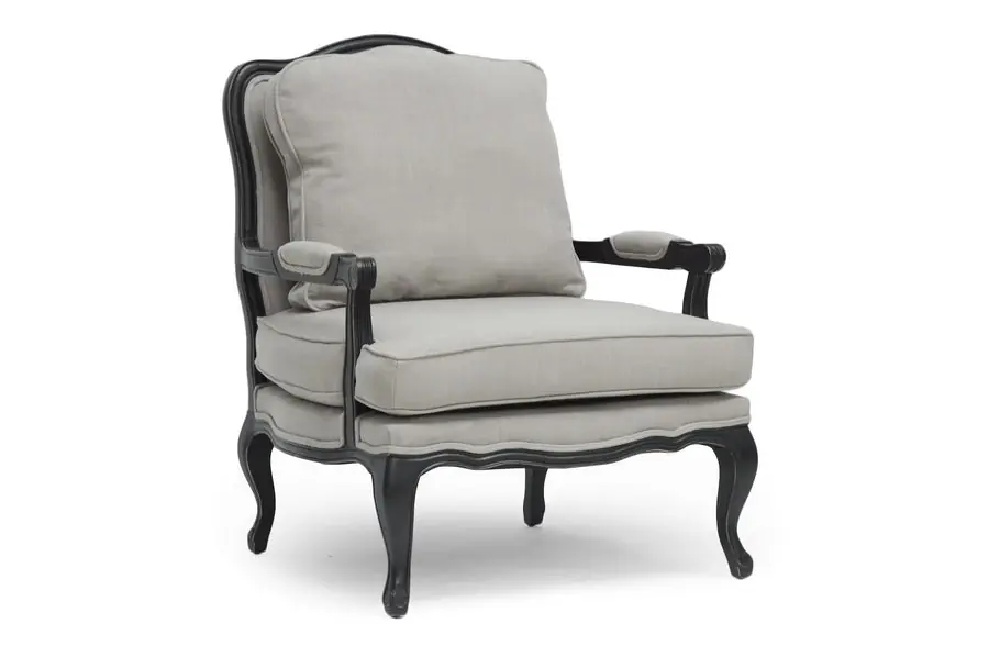 Baxton Studio Antoinette Classic Antiqued French Accent Chair - Beige Clearance