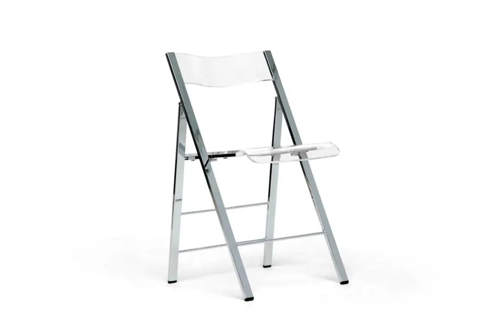 Baxton Studio Acrylic Foldable Chair (Set of 2) - Clear Hot Picks