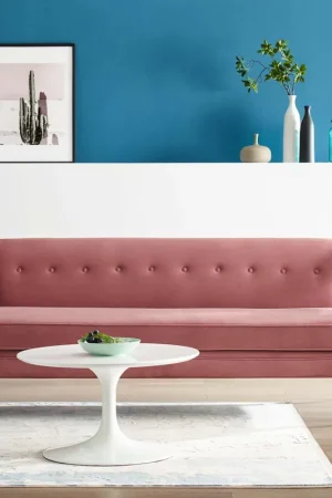 Worldwide Shipping Modway Concur Button Tufted Upholstered Velvet Sofa - EEI-2997