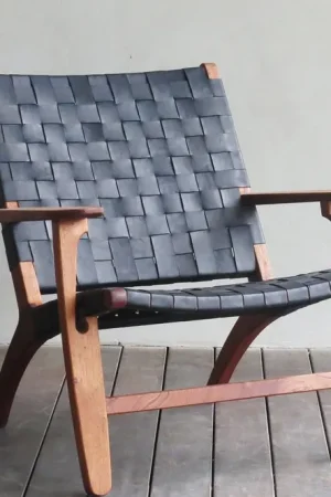 Masaya Abuelo Arm Chair, Leather Premium