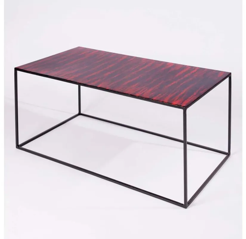 Special Discount Gold Leaf Design Group Prunus Coffee Table - Black, Clear