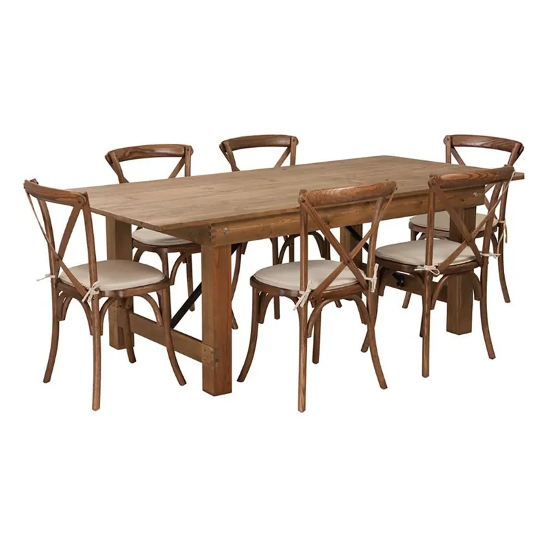New Release Flash Furniture Hercules Series 7' X 40'' Antique Rustic Folding Farm