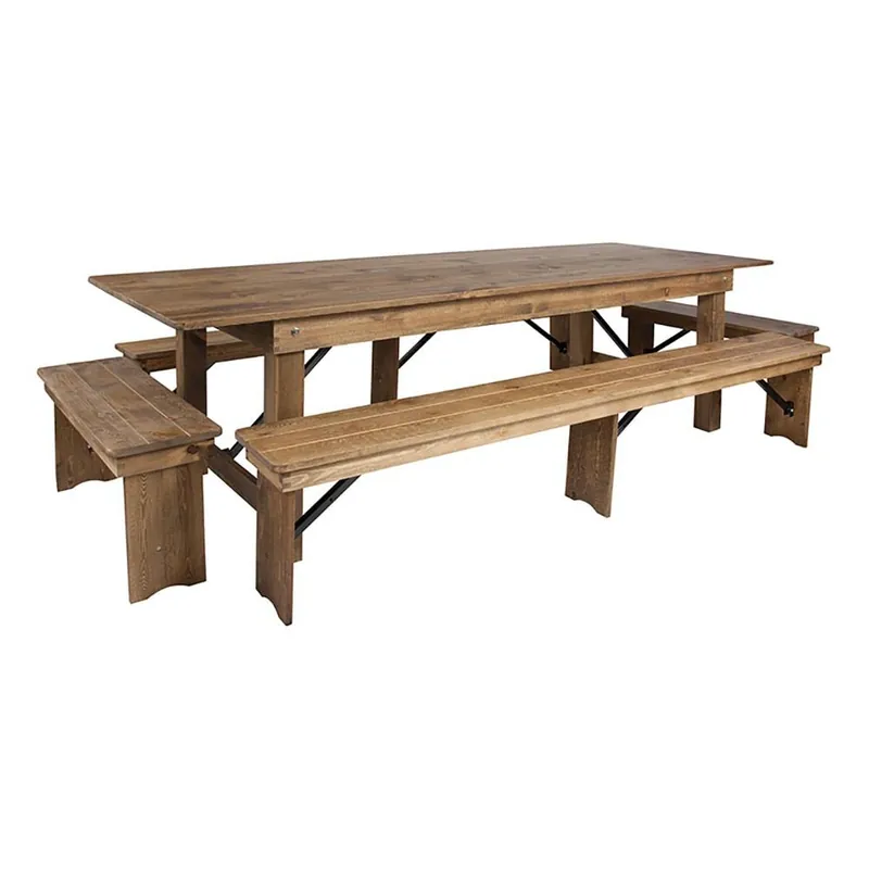 Flash Furniture Hercules Series 9' X 40'' Antique Rustic Folding Farm Hot Deal