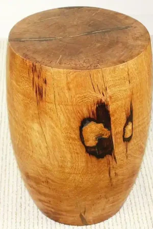 Premium Strata Furniture Mango Merlot Wood End Table | Free Shipping