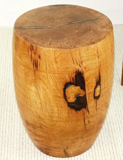 Premium Strata Furniture Mango Merlot Wood End Table | Free Shipping