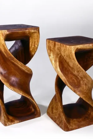 Save Now Strata Furniture Double Twist End Table 12" x 26"