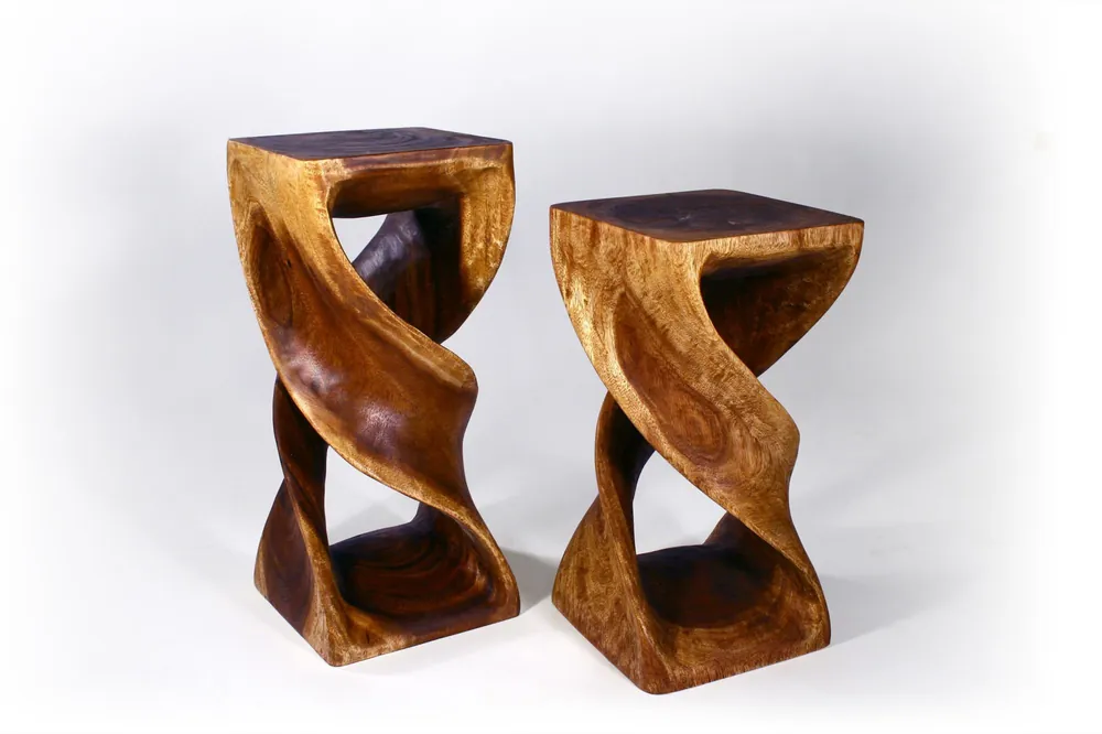 Save Now Strata Furniture Double Twist End Table 12" x 26"